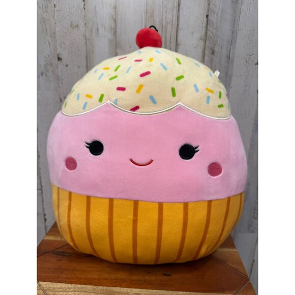 Squishmallows Clara‎ the Cupcake 16" Plush Toy Multicolor - Picture 1 of 6